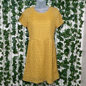Free People Mustard Lace Dress Size 6